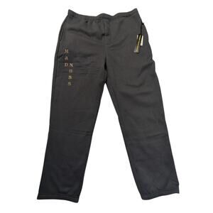 Madness Skateboarding Mens Small Graphic Sweat Pants Vintage Black Jogger NWT